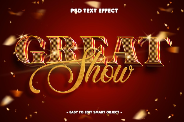 Afficher l'effet de texte éditable en 3D
