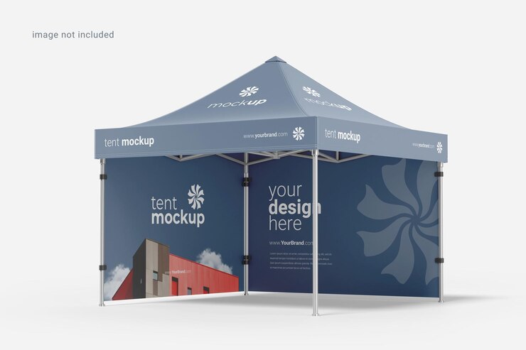 PSD afficher la maquette de la tente