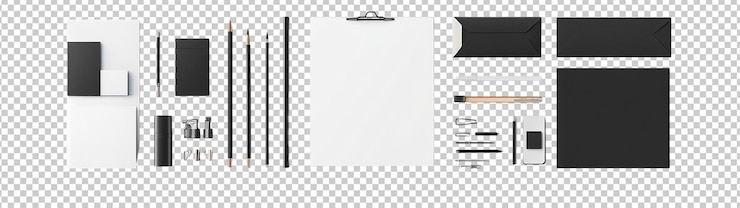 PSD des affiches blanches cousues sur un mur.