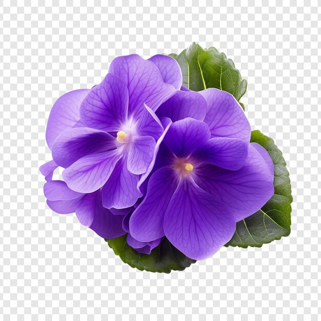 African violet png isoliert auf transparentem hintergrund