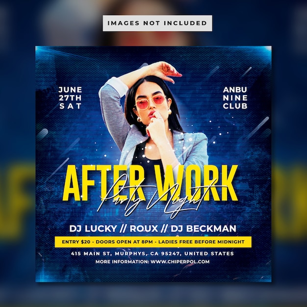 After work party flyer
