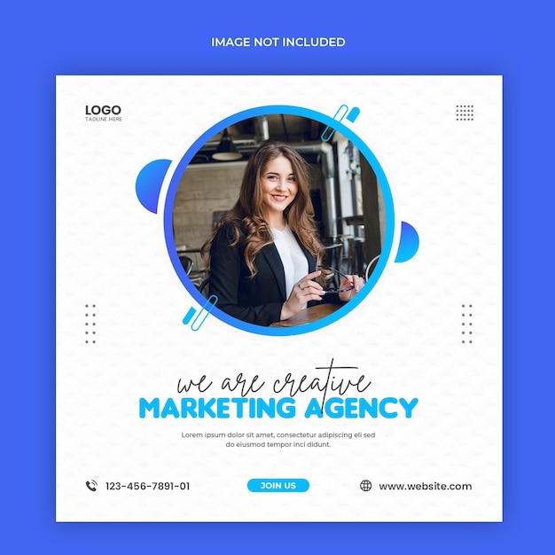 Agence de marketing numérique et modèle de publication sur les réseaux sociaux d'entreprise