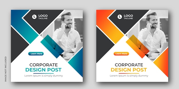 Agência de banner da web de marketing criativo panfleto corporativo quadrado instagram postagem de mídia social
