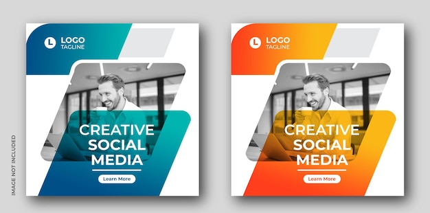 Agência de banner da web de marketing criativo panfleto corporativo quadrado instagram postagem de mídia social