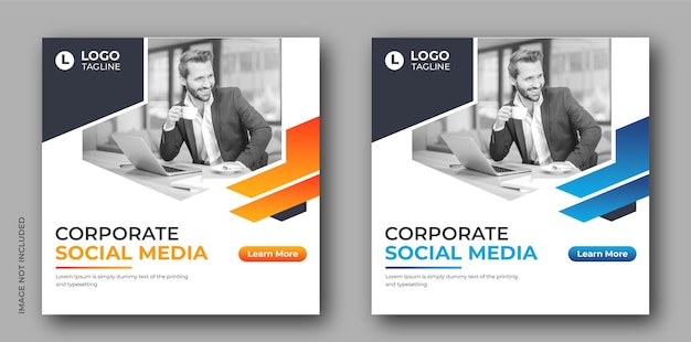 Agência de marketing digital e mídias sociais de negócios e banner de modelo de postagem do instagram