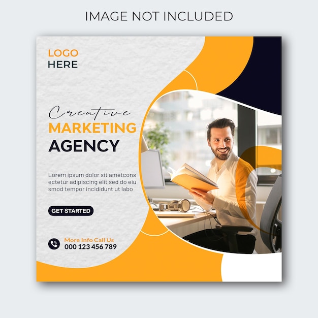 Agência de marketing digital e modelo de design do Instagram