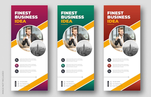 Agência de negócios criativa roll up banner design ou pull up banner template