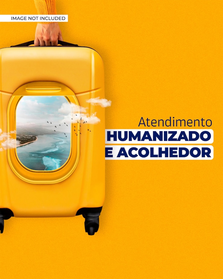 PSD agência de viagem de mídias sociais