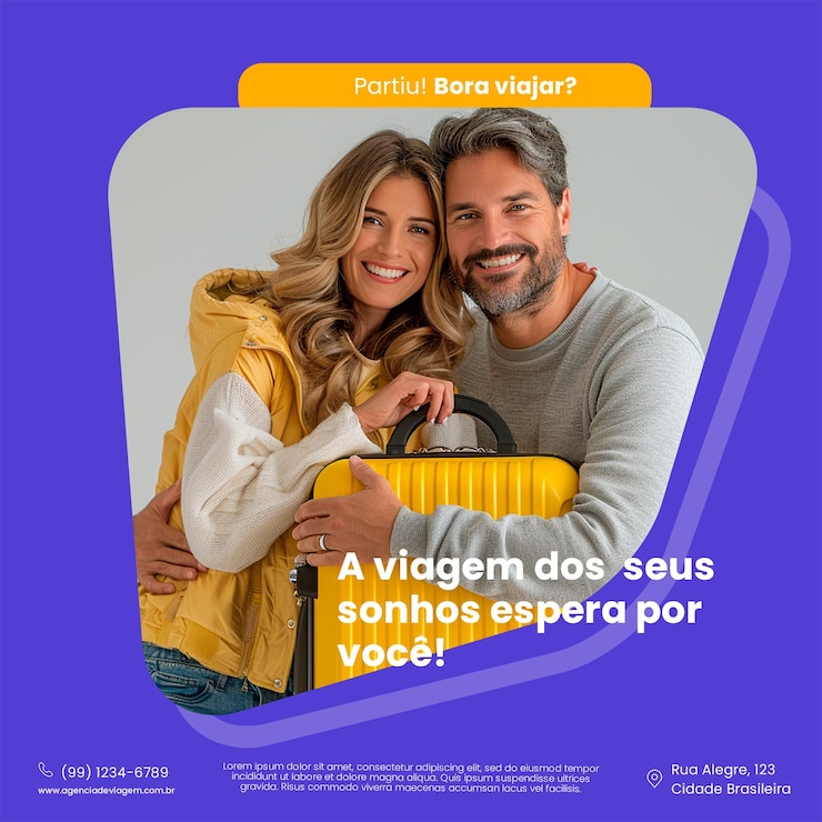 PSD agência de viagem de mídias sociais