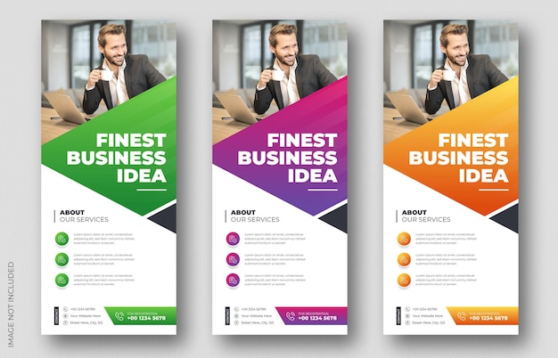 Agencia de negocios creativos desarrolla el diseño de banners o saca la plantilla de banners