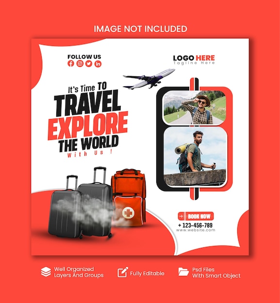 Agencia de viajes Publicaciones en las redes sociales