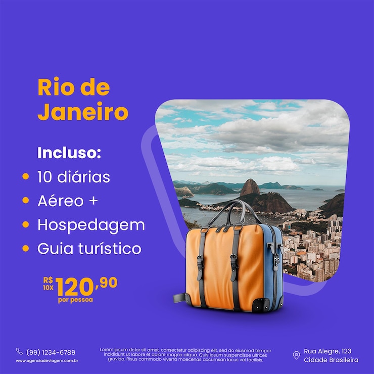 PSD agencia de viajes en las redes sociales