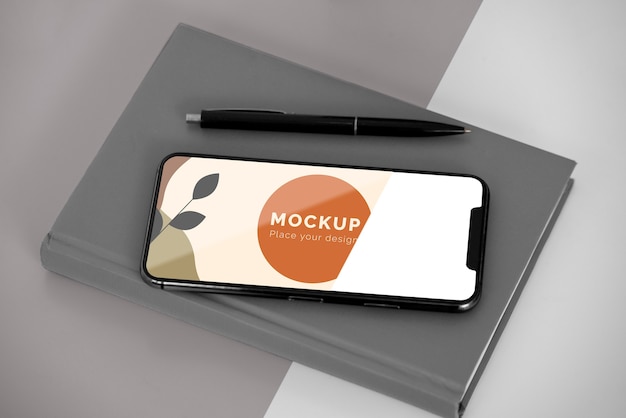 Agenda mit mobiler Draufsicht