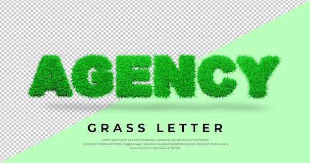 Agentur 3d gras brief design