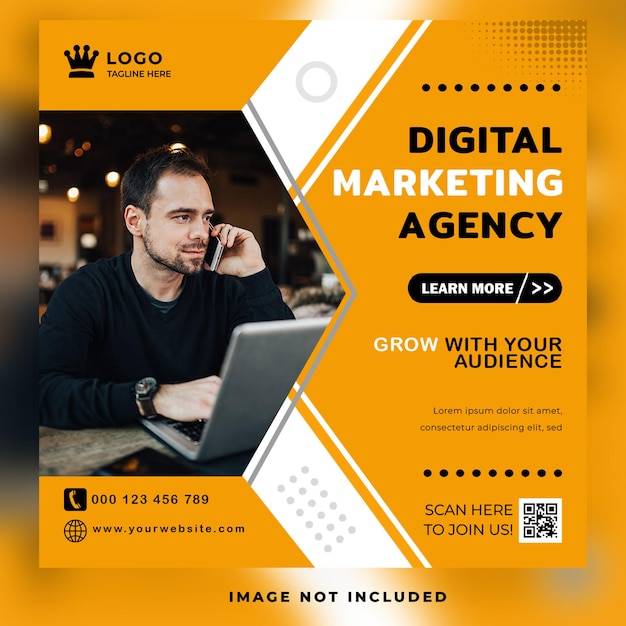 Agentur für digitales Marketing für Geschäfts- und Corporate-Social-Media-Vorlagenbeiträge