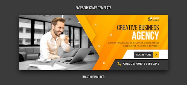 PSD agentur moderne facebook-cover-design-vorlage