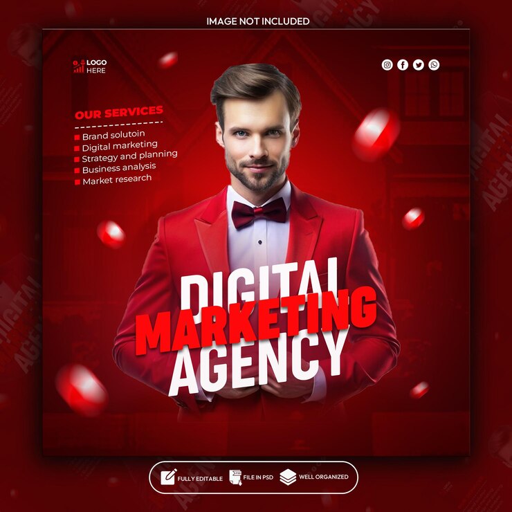 Agenzia di marketing digitale e progettazione di banner per i social media aziendali
