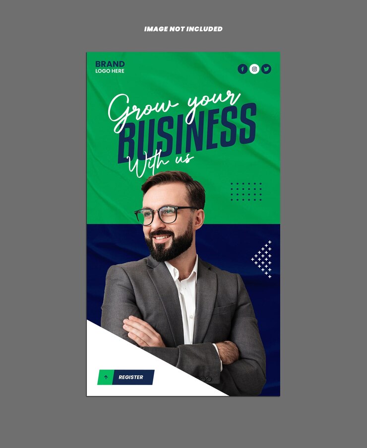 Agenzia di marketing digitale Instagram Facebook Story Design Modello PSD