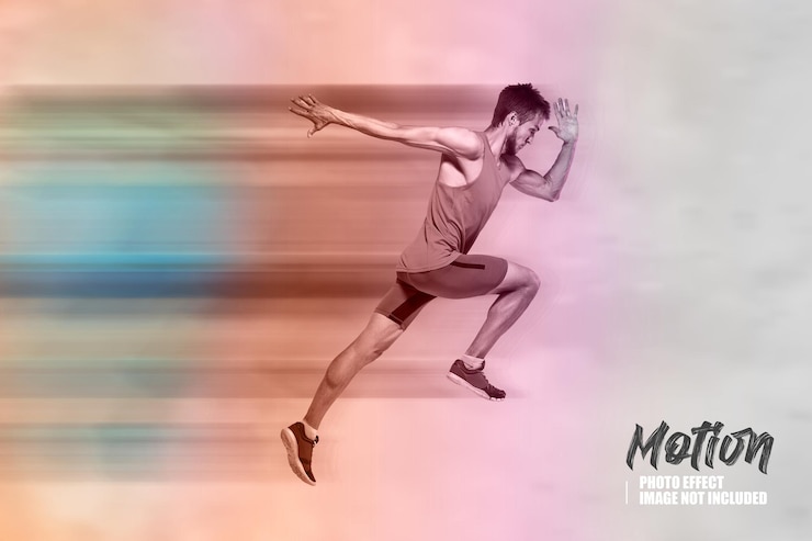 PSD aggiunta di photoshop per effetti di movimento veloce
