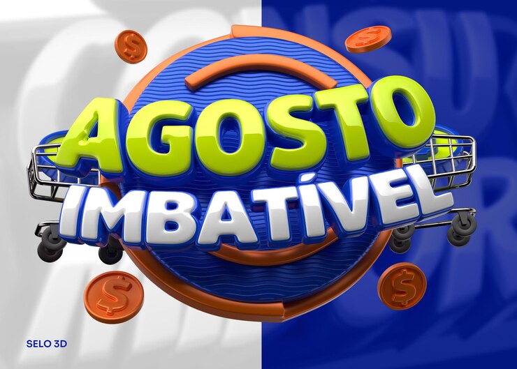 PSD agosto imbativel selo 3d (em inglês)