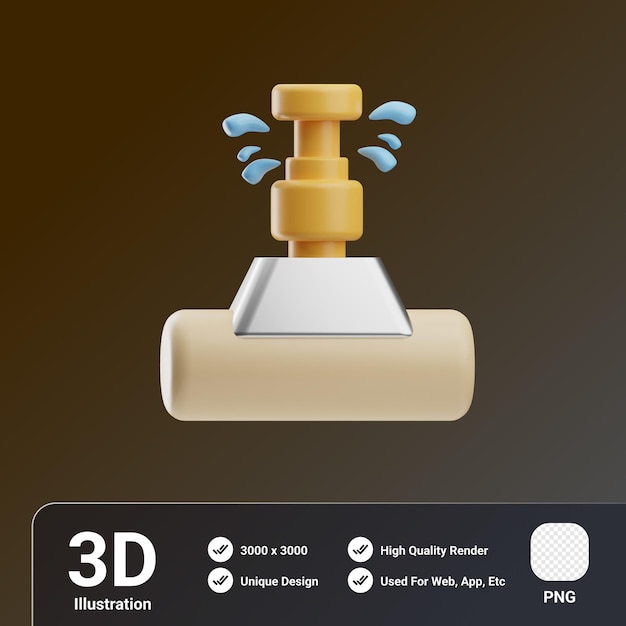 agricultura y cosecha riego ilustración 3d