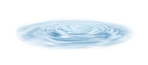 Água em fundo transparente isolado