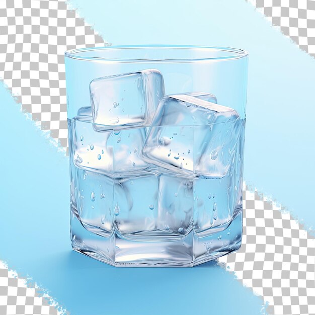 Agua que es azul y en un fondo transparente