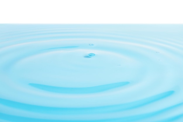 Agua sobre fondo transparente aislado