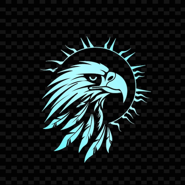 PSD un águila con un fondo azul y un símbolo de un símbolo del año