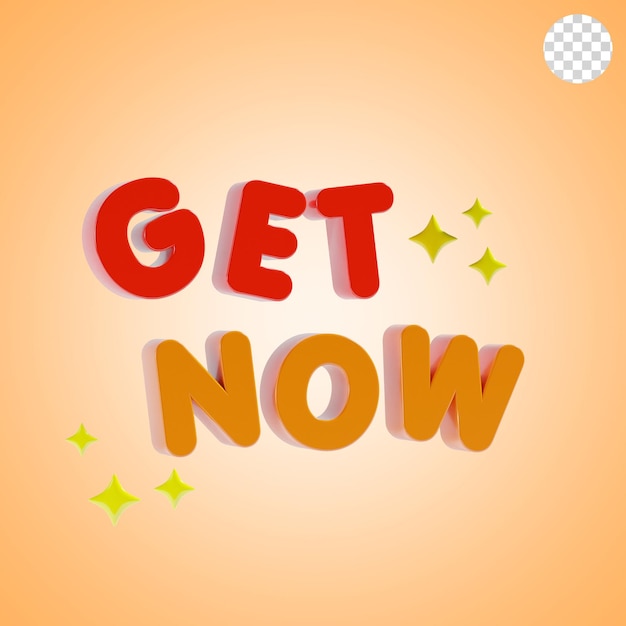 Ahora comprar texto icono 3D