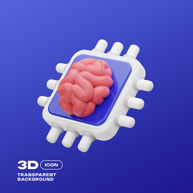 AI Artificial Intelligence Tool Hardware 3D Icon PNG Template