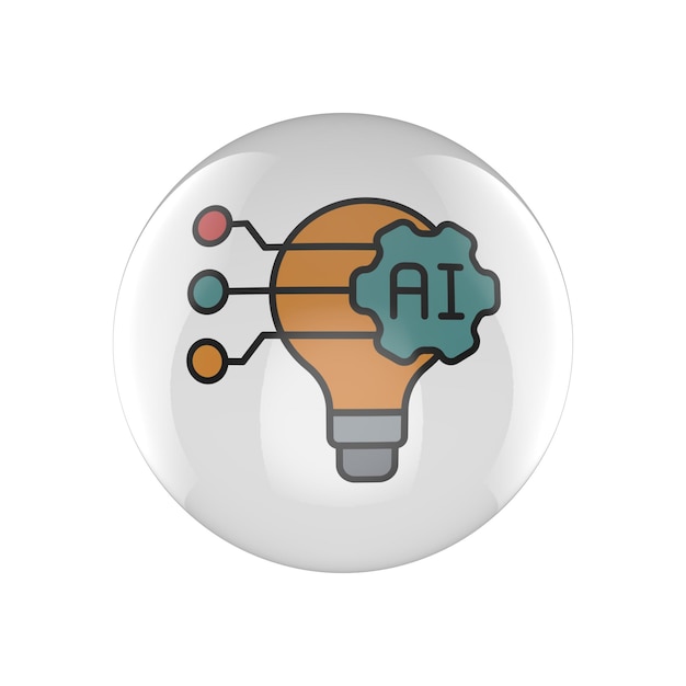 AI Brain Idea Innovation and Technology Concept