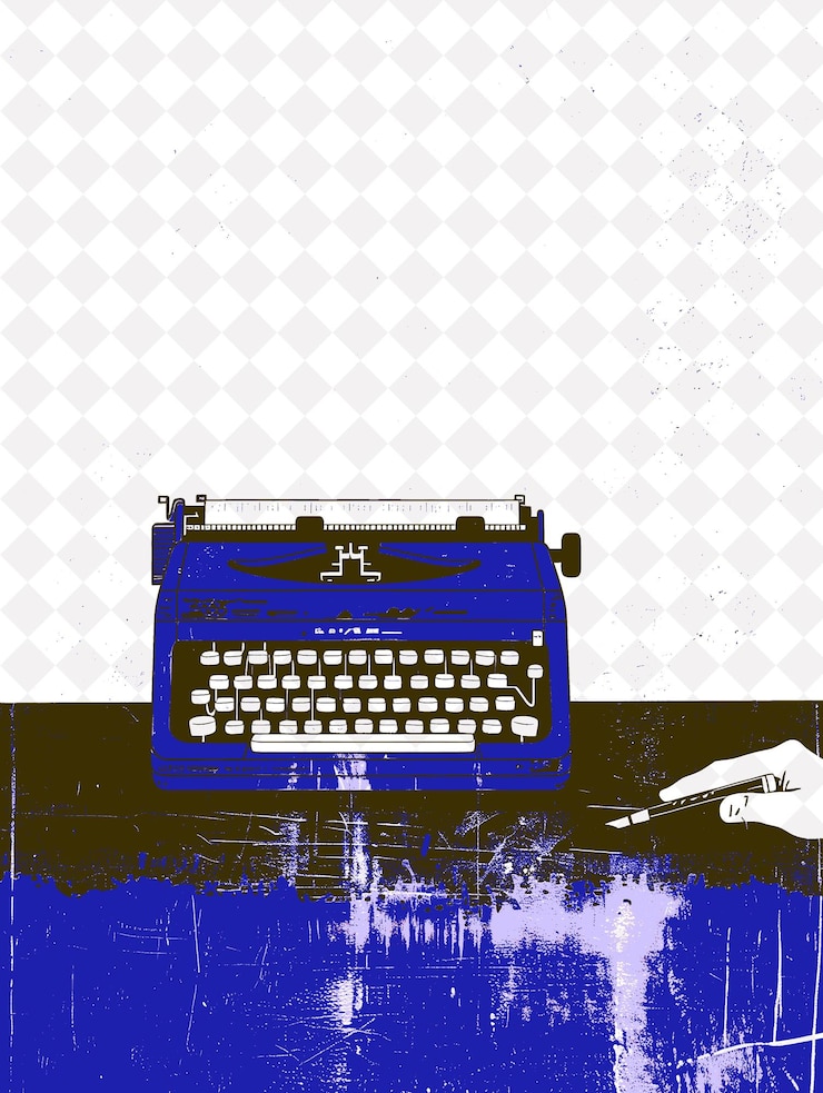 PSD ai generado club de poesía sosteniendo un bolígrafo en el club de poesia ro ilustración plana diseño de fondo