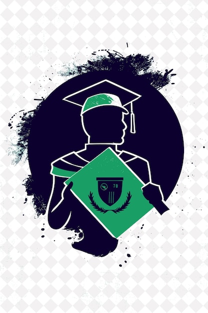 Ai generó la primera generación de la Unión de Estudiantes que tiene un diploma de diseño de fondo de ilustración plana