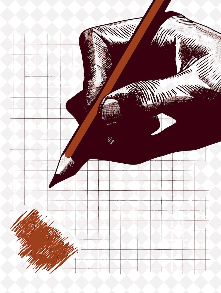 PSD ai gerado peer tutoring segurando um lápis no tutoring ilustração plana desenho de fundo