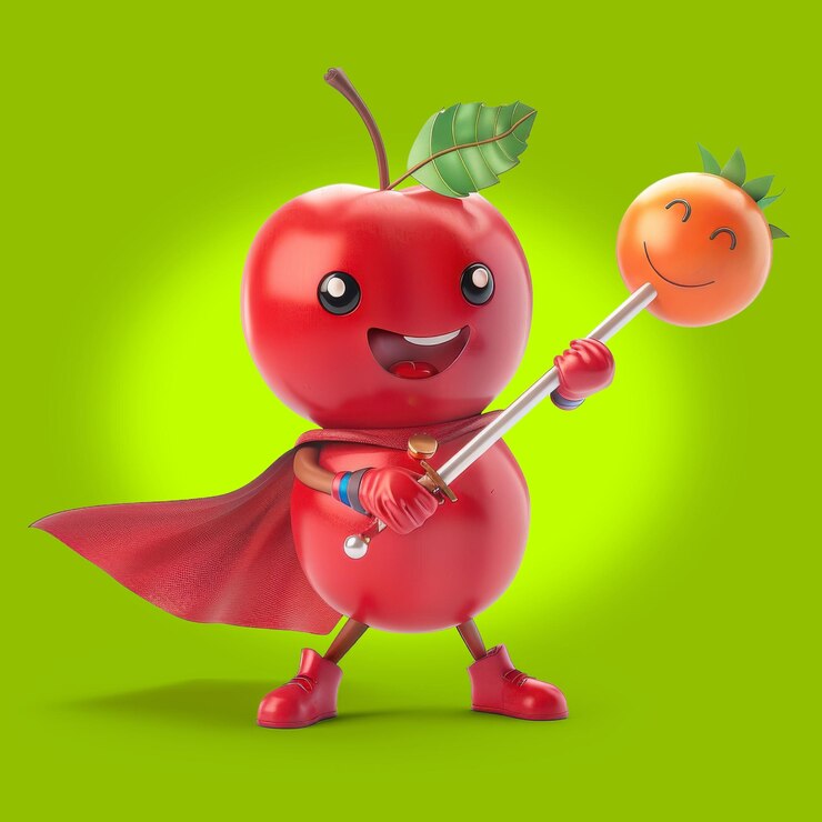 PSD ai mascotte del personaggio fruit