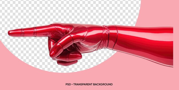 AI redRobot Hand Pointing Index Finger