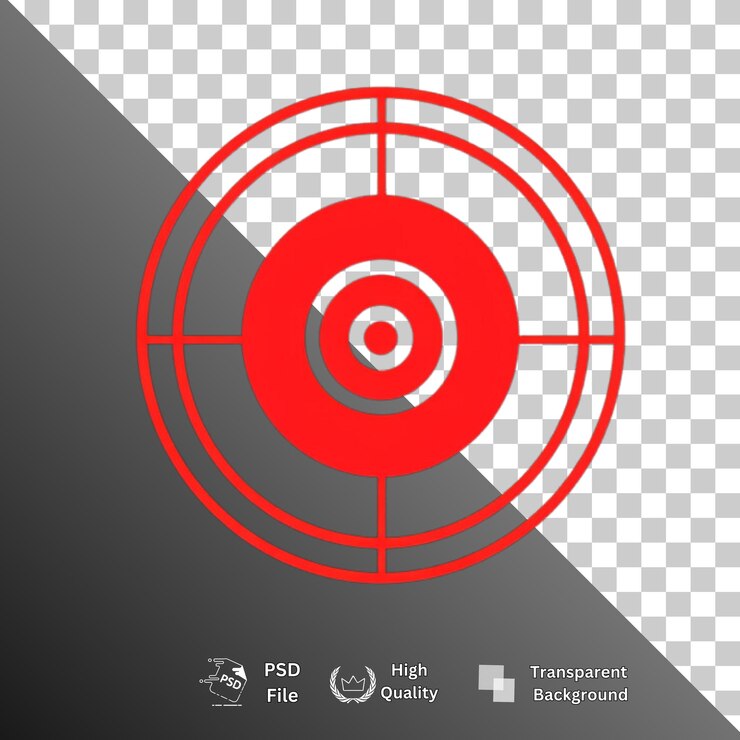 PSD aim isolated transparent background