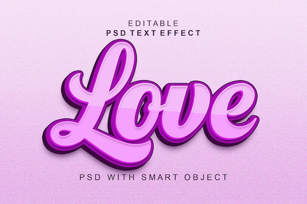 Aime L'effet De Style De Texte 3d