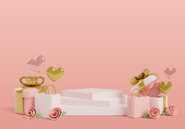 Aimez le design du podium de vente