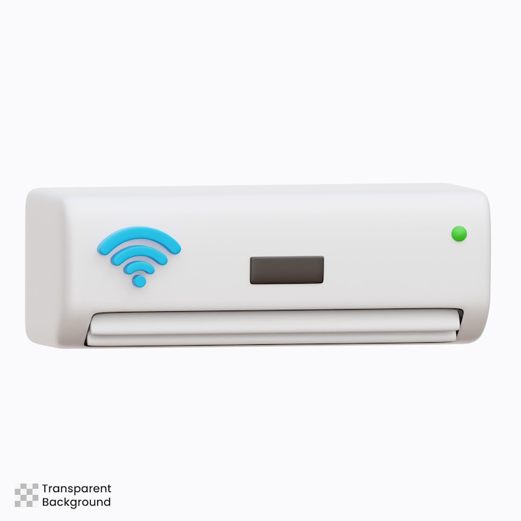 PSD air conditioner 3d illustration