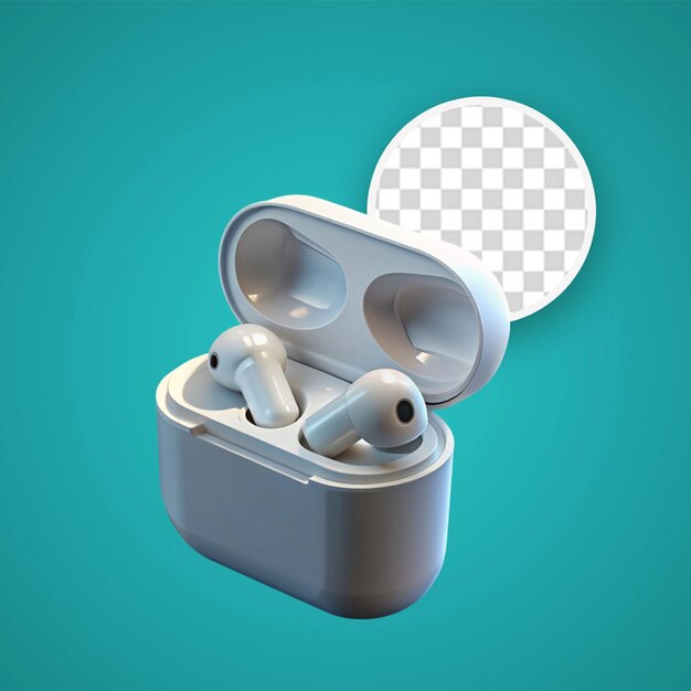 Airpods tecnológicos isolados