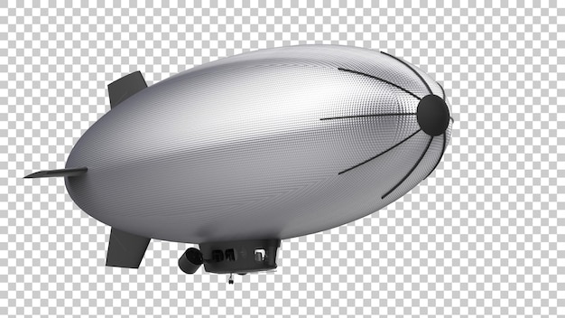 airship isolated on transparent background 3d rendering illustration