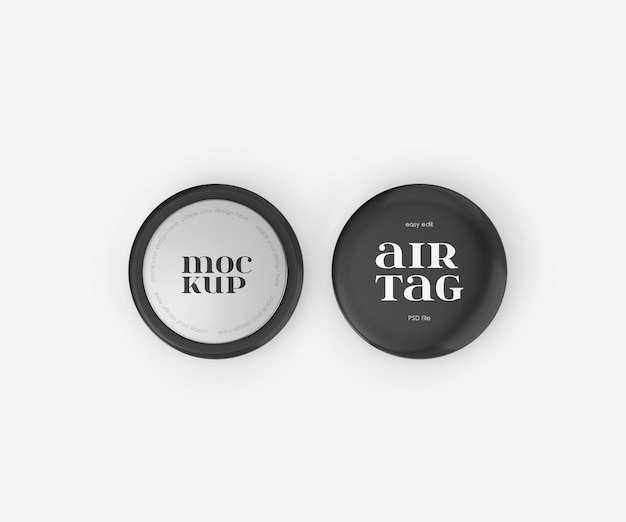 Airtags mockup psd modelo