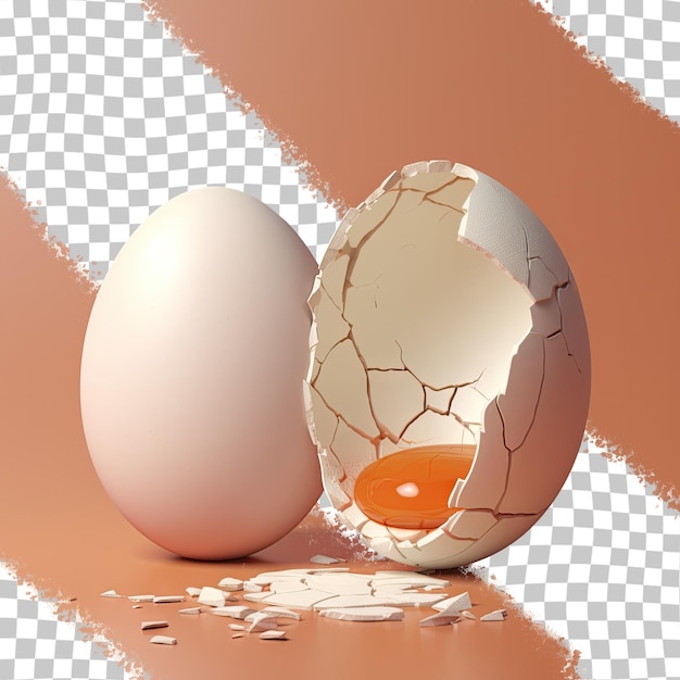 PSD ajouter de la texture avec un œuf et sa coquille