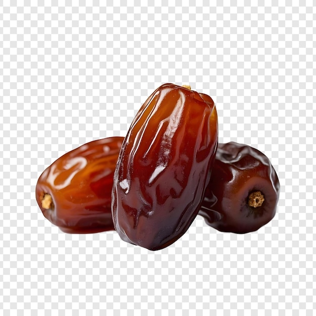 ajwa dates isolated on transparent background