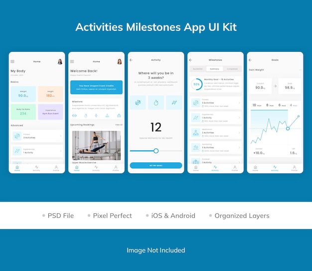Aktivitäten meilensteine app-ui-kit