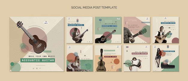 Akustikgitarrenunterricht Social Media Post