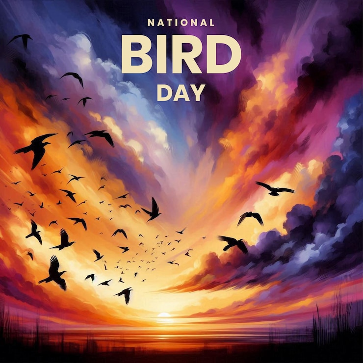 PSD las alas de la libertad template psd del día nacional de las aves