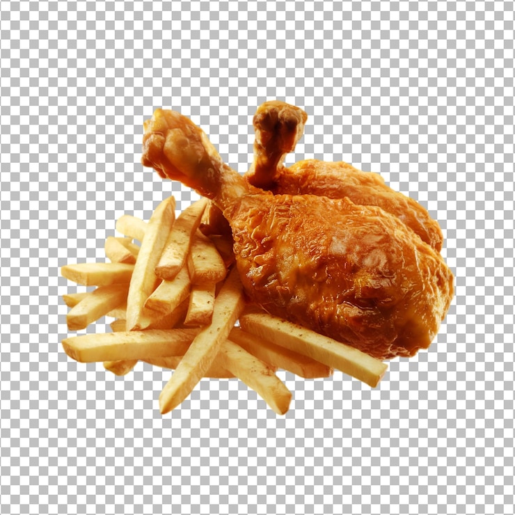 PSD las alas de pollo aisladas sobre un fondo transparente premium psd